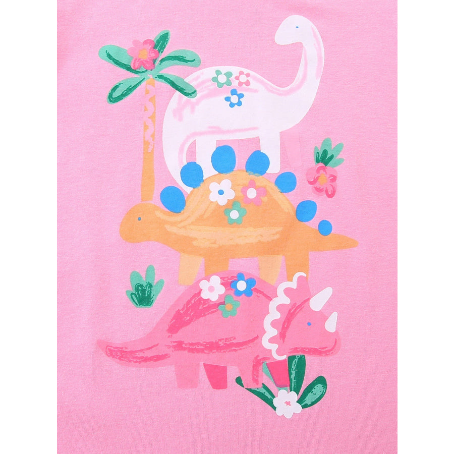 Children’s Dinosaur Print Short Sleeve T-Shirt Apparel and Accessories