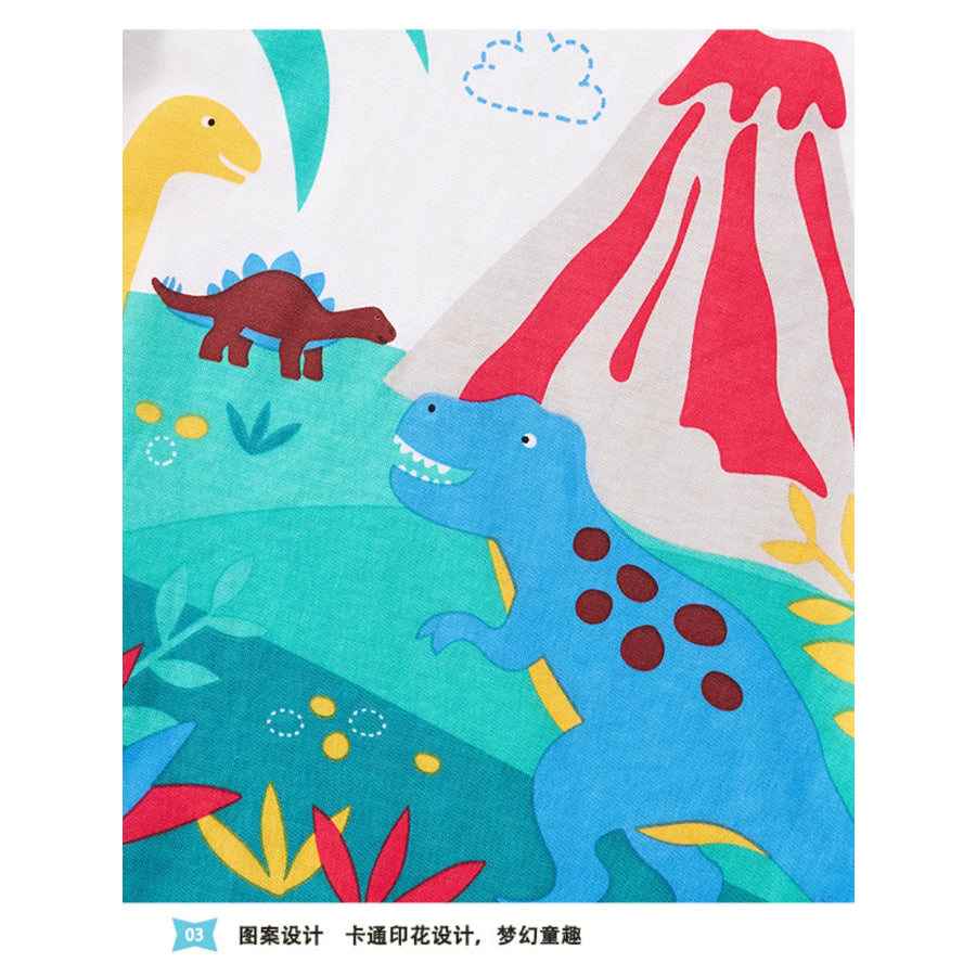 Children’s Dinosaur Print Short Sleeve T-Shirt Apparel and Accessories