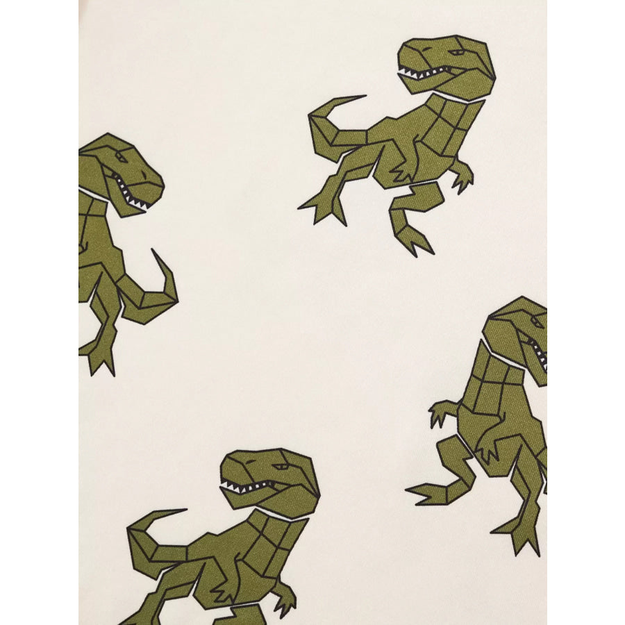 Children’s Dinosaur Print Short Sleeve Tee and Shorts Set Apparel and Accessories