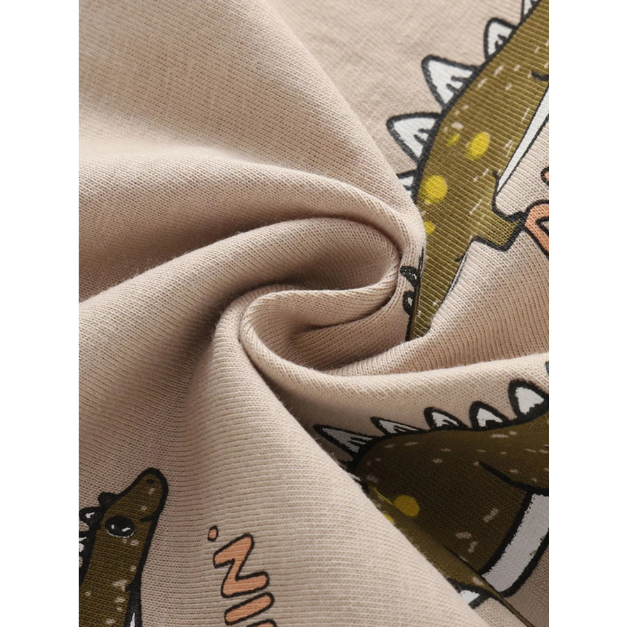 Children’s Dinosaur Print Tee and Shorts Set Apparel and Accessories