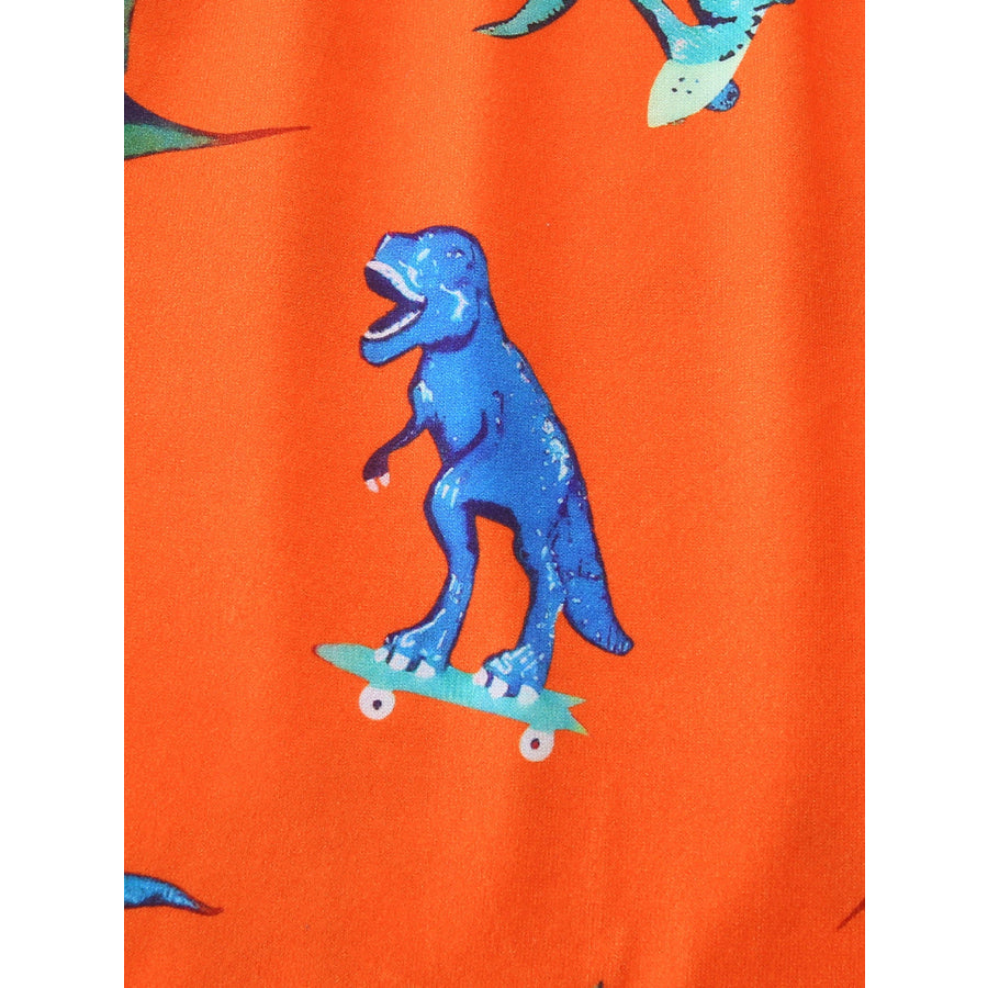 Children’s Dinosaur Print Tee and Shorts Set Apparel and Accessories