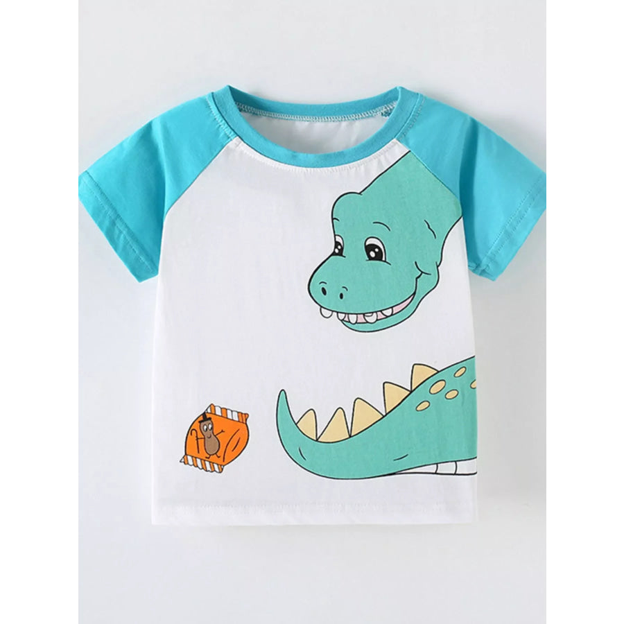 Children’s Dinosaur Raglan Sleeve T-Shirt Apparel and Accessories