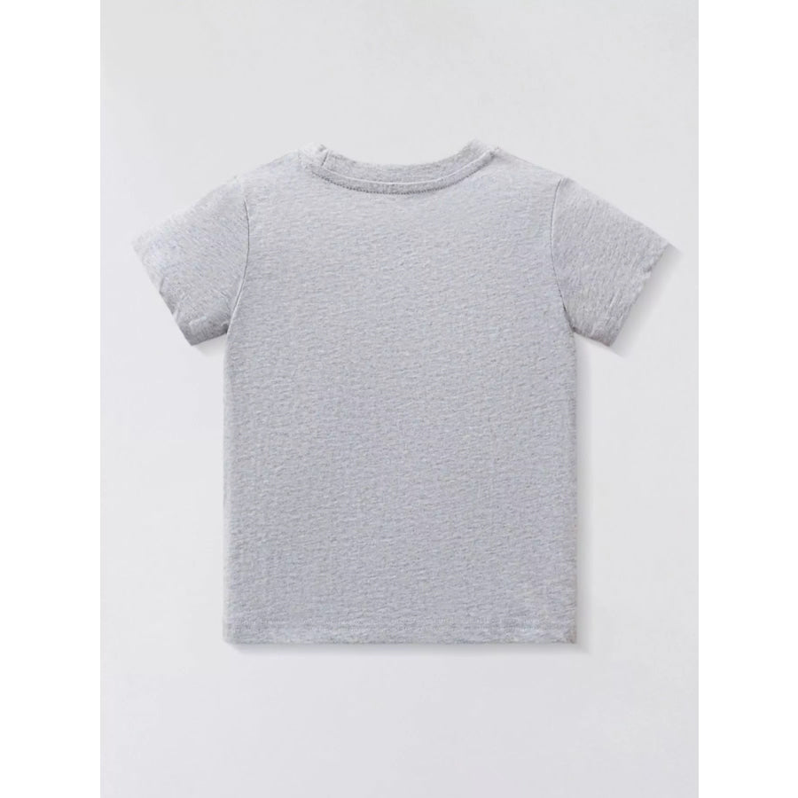Children’s Dinosaur Round Neck T-Shirt Apparel and Accessories