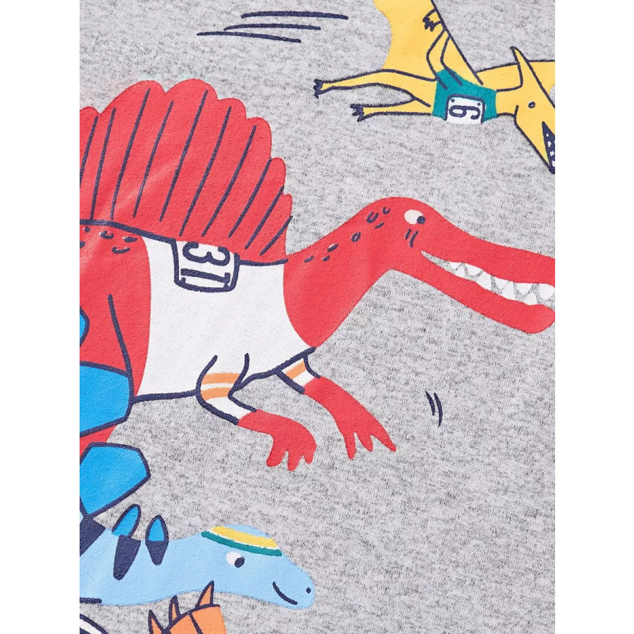 Children’s Dinosaur Round Neck T-Shirt Apparel and Accessories
