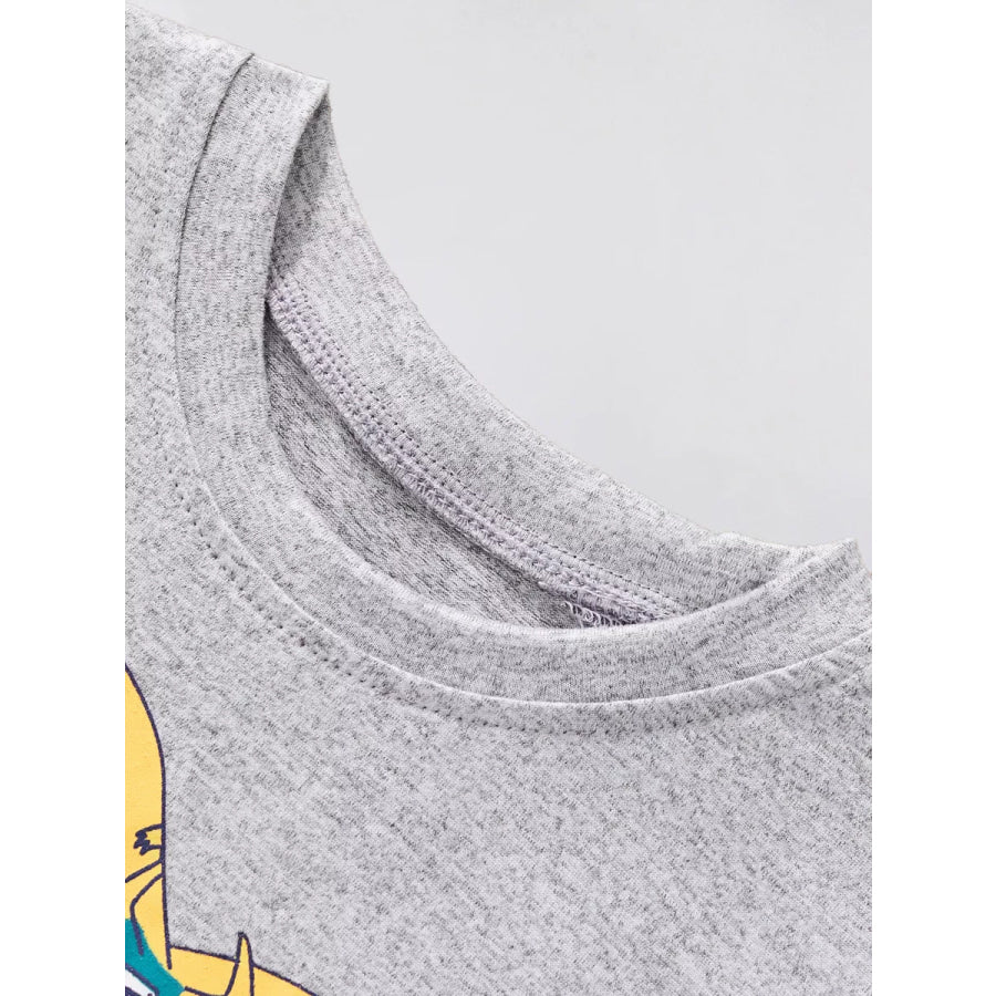Children’s Dinosaur Round Neck T-Shirt Apparel and Accessories