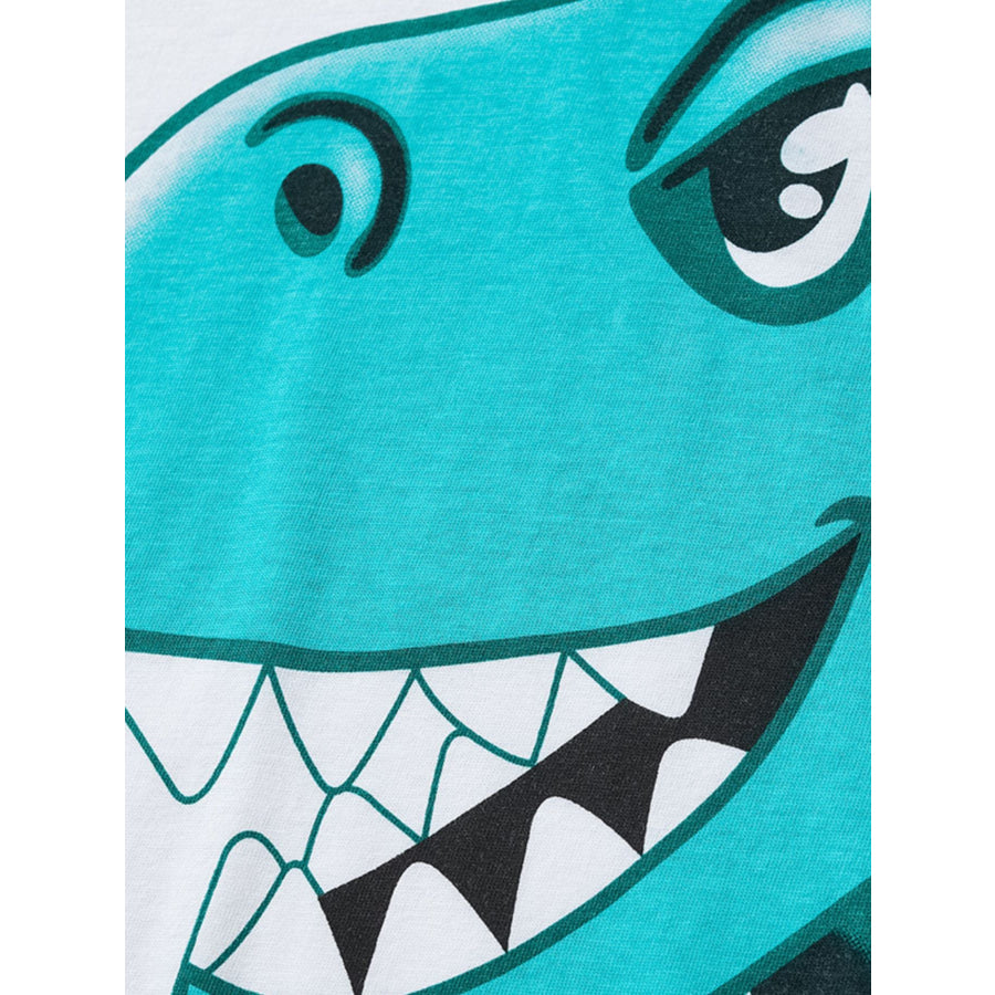Children’s Dinosaur Round Neck Tee and Shorts Set Apparel and Accessories