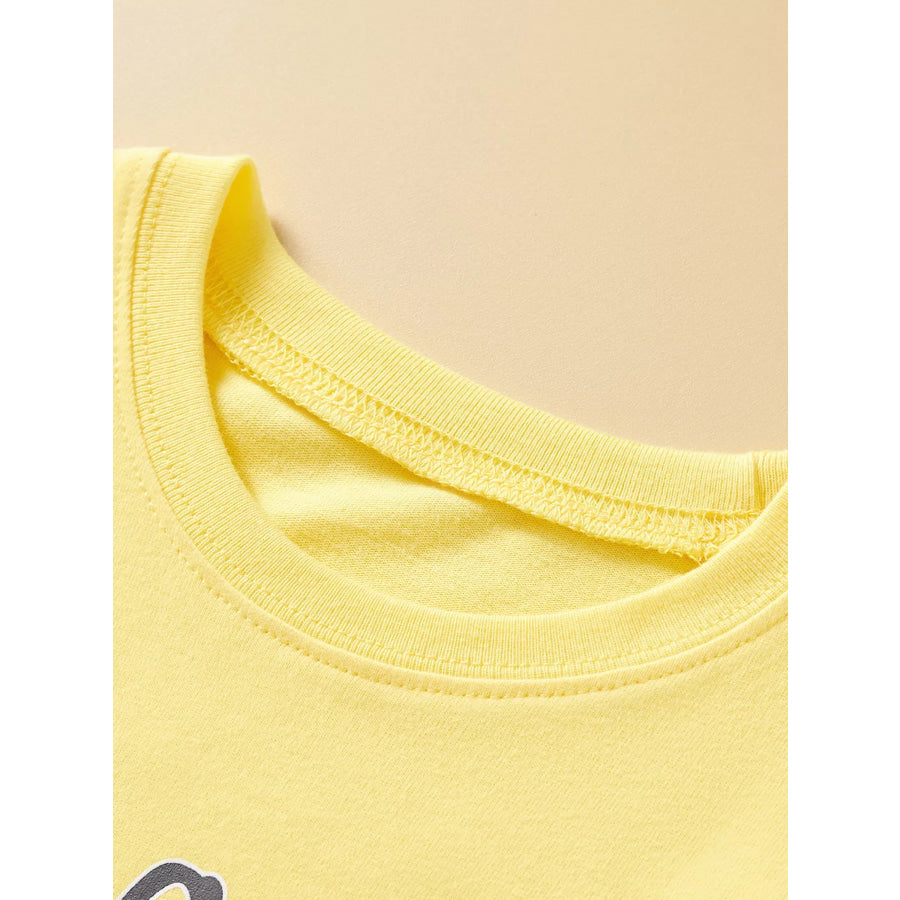 Children’s Dinosaur Round Neck Tee and Shorts Set Apparel and Accessories