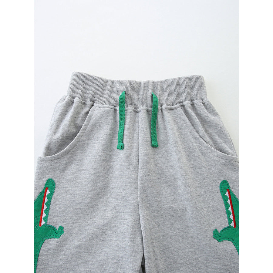 Children’s Dinosaur Short Sleeve T-Shirt & Shorts Set Apparel and Accessories