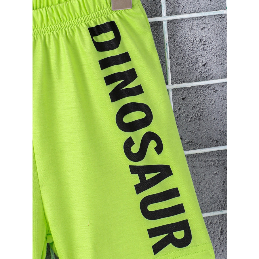 Children’s Dinosaur Short Sleeve T-shirt & Shorts Set Apparel and Accessories