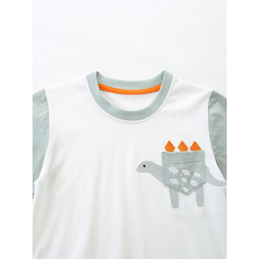 Children’s Dinosaur Short Sleeve Tee and Shorts Set Apparel and Accessories
