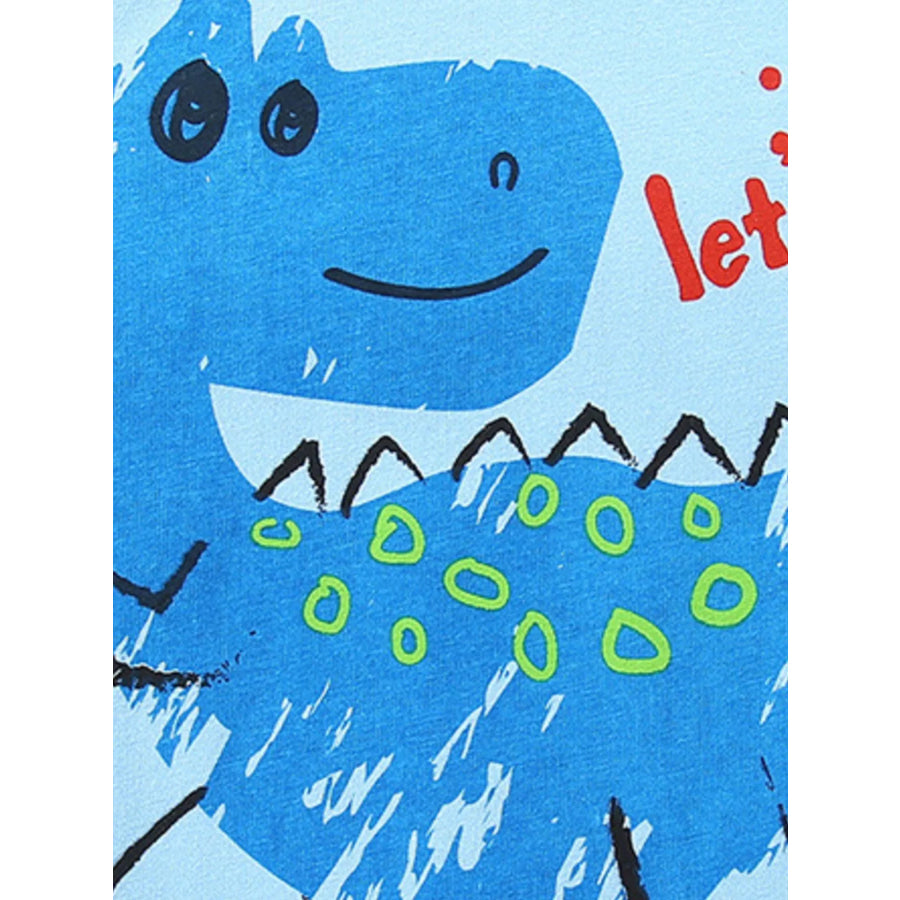 Children’s Dinosaur Short Sleeve Tee and Shorts Set Apparel and Accessories