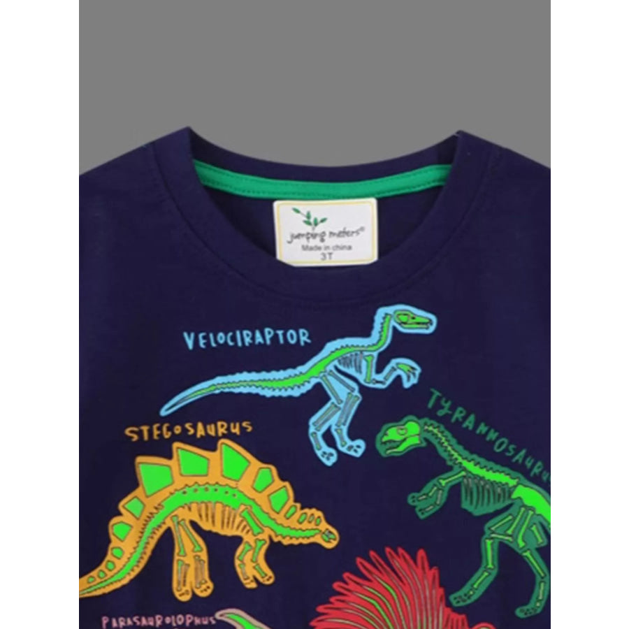 Children’s Dinosaur Skeleton Short Sleeve T-Shirt Apparel and Accessories