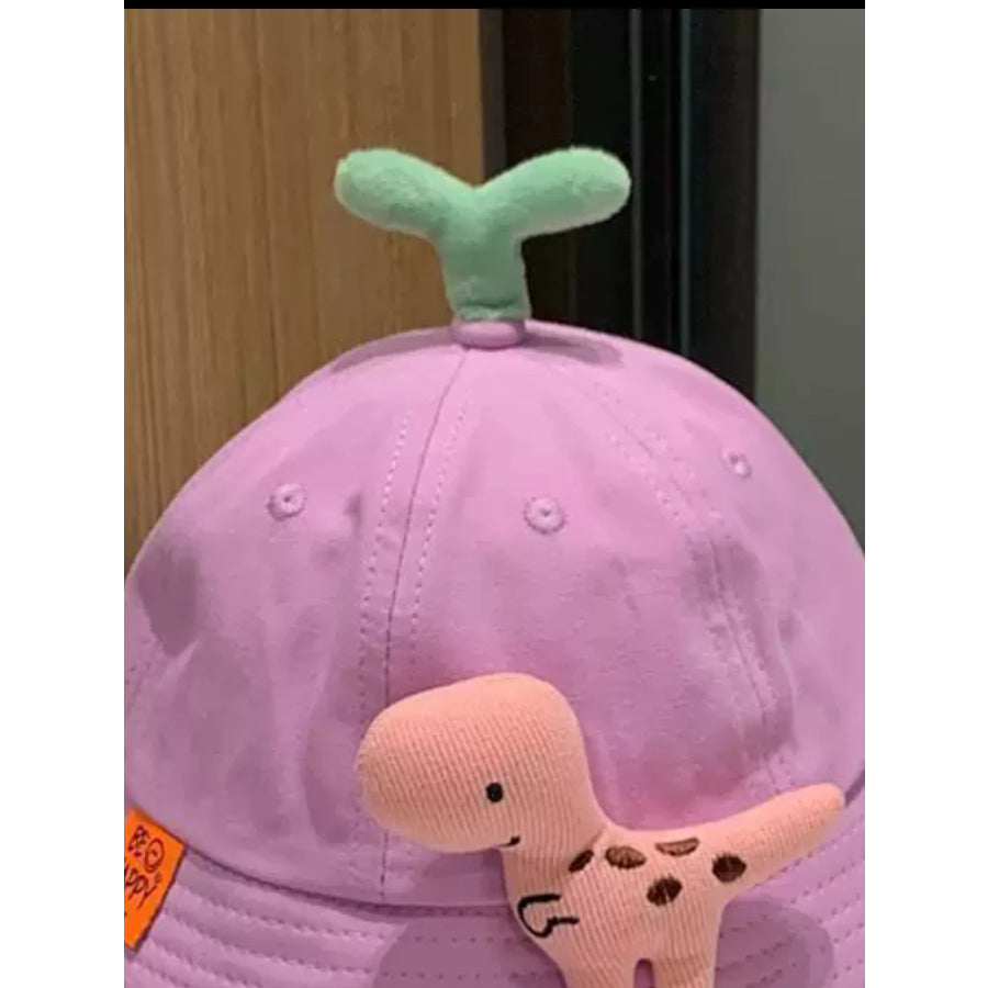 Children’s Dinosaur & Sprout Decor Bucket Hat Apparel and Accessories