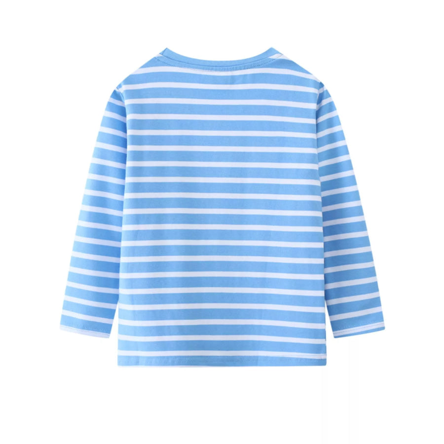 Children’s Dinosaur Striped Long Sleeve T-Shirt Apparel and Accessories