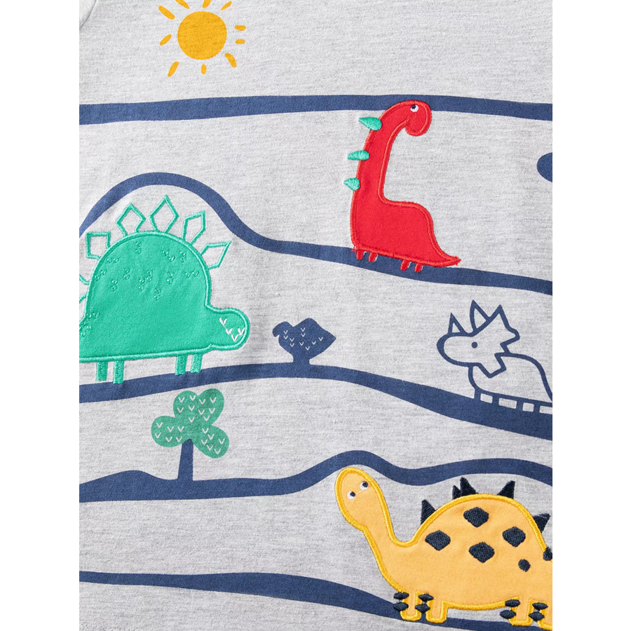 Children’s Dinosaur T-Shirt & Striped Shorts Set Apparel and Accessories