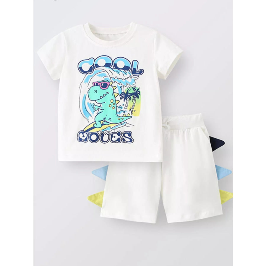Children’s Dinosaur Tee and Shorts Set Apparel and Accessories