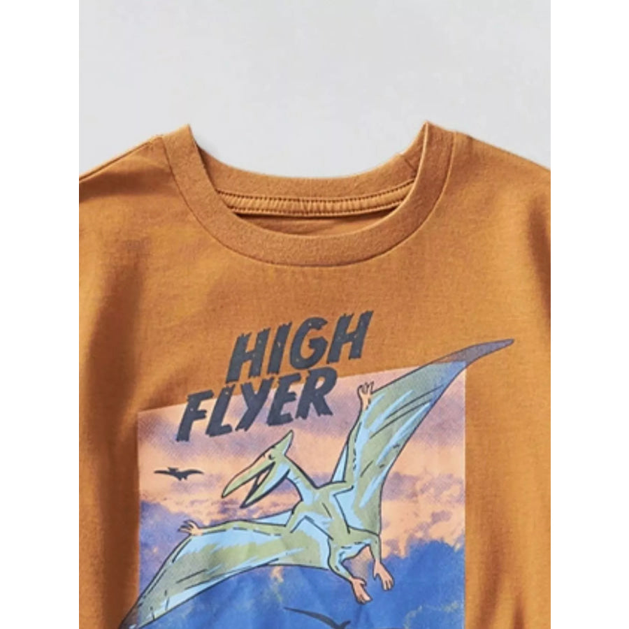 Children’s Dinosaur Triceratops Graphic T-Shirt Apparel and Accessories