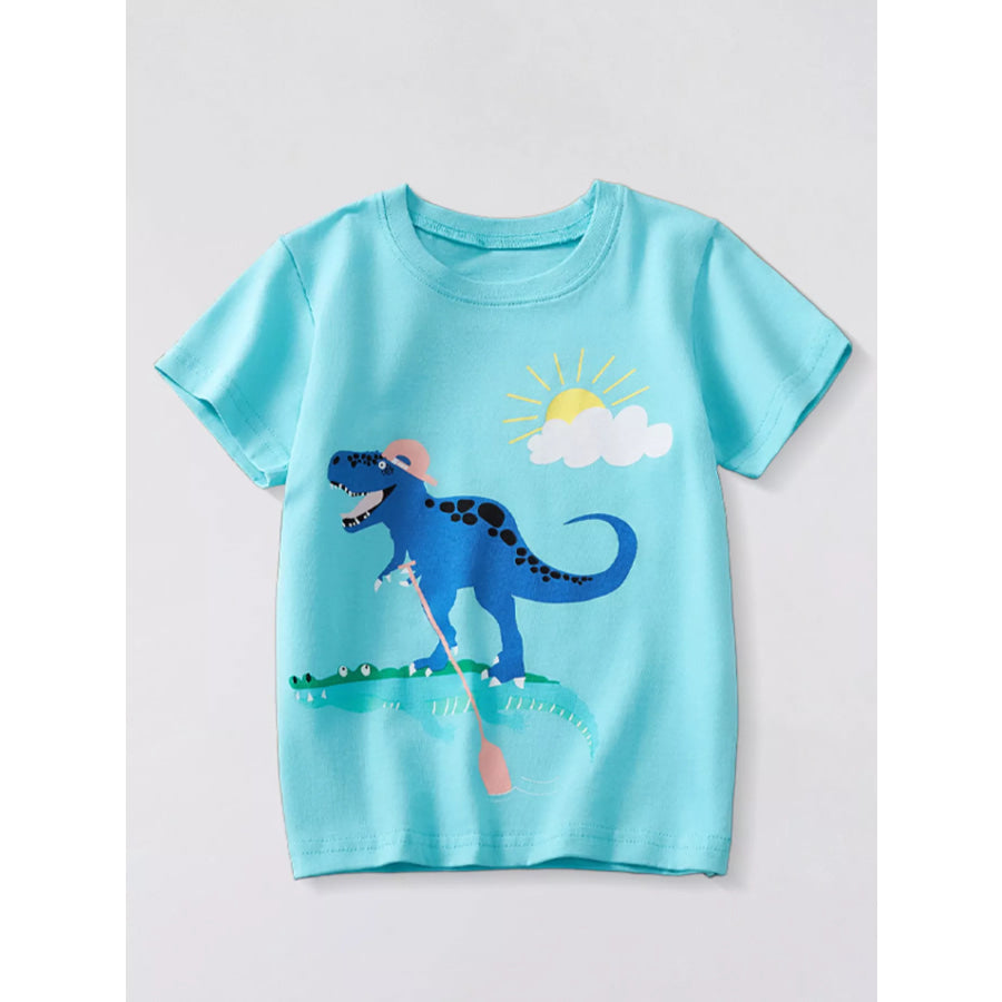 Children’s Dinosaur Triceratops Graphic T-Shirt Apparel and Accessories