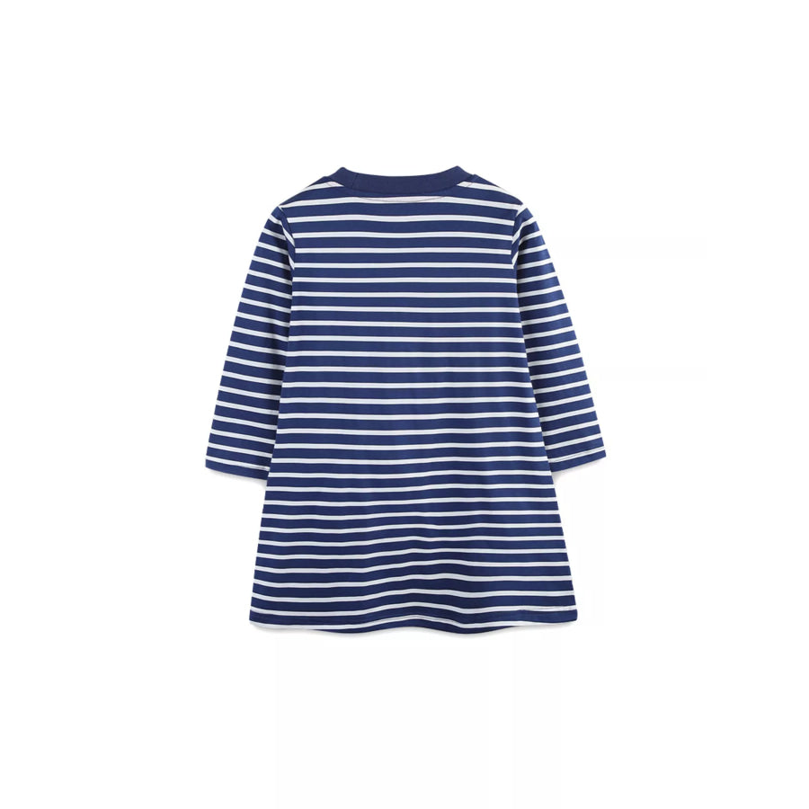 Children’s Dog Striped Long Sleeve Dress Apparel and Accessories