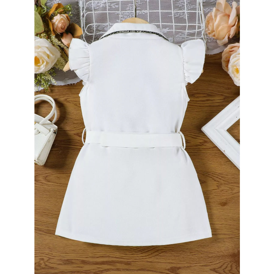 Children’s Double Breasted Belt Dress Apparel and Accessories