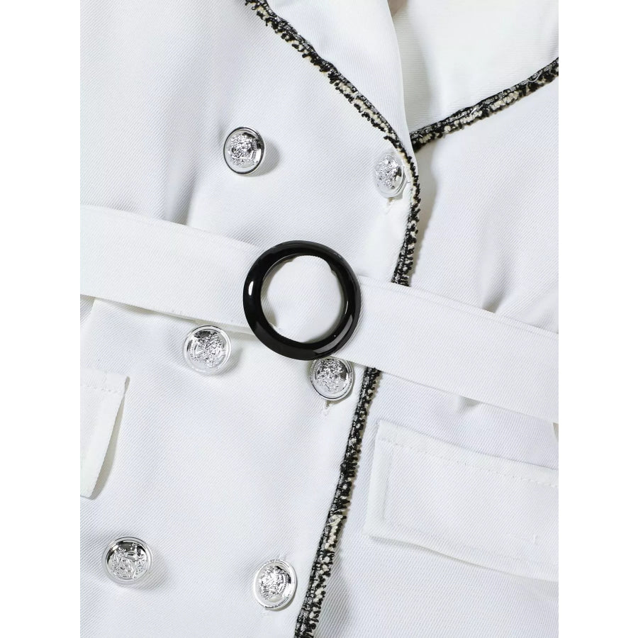 Children’s Double Breasted Belt Dress Apparel and Accessories