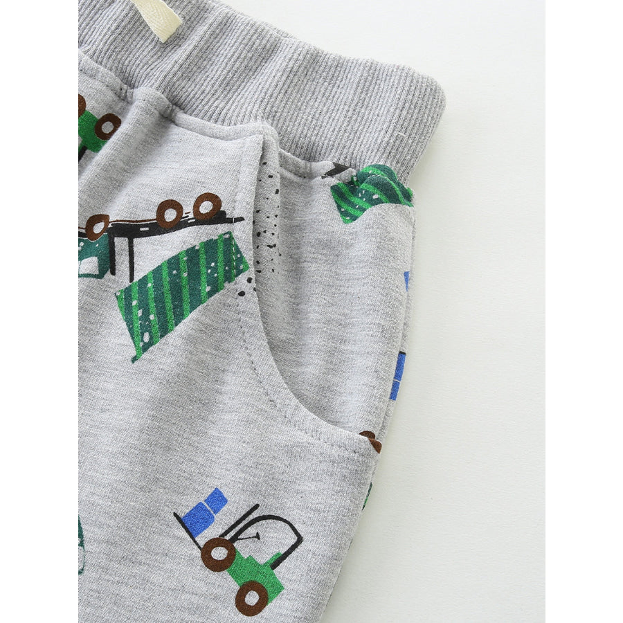 Children’s Drawstring Printed Shorts Apparel and Accessories