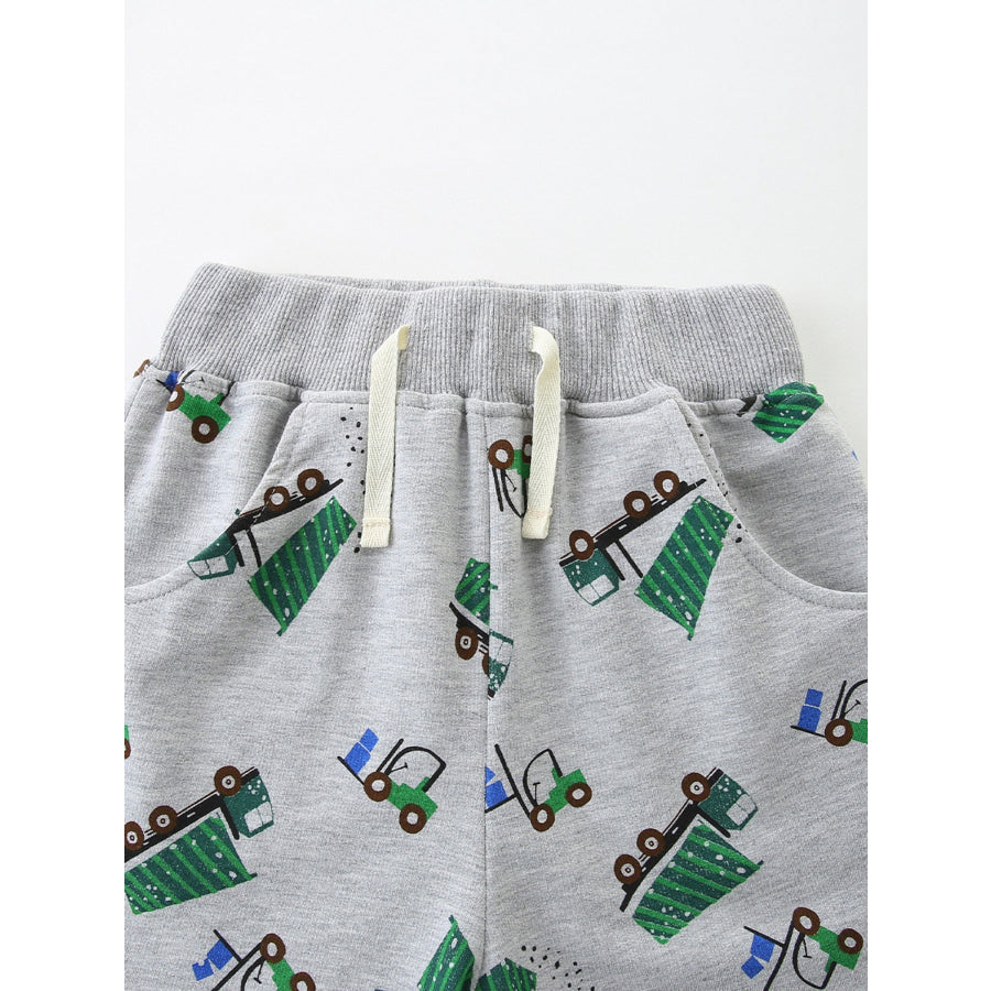 Children’s Drawstring Printed Shorts Apparel and Accessories