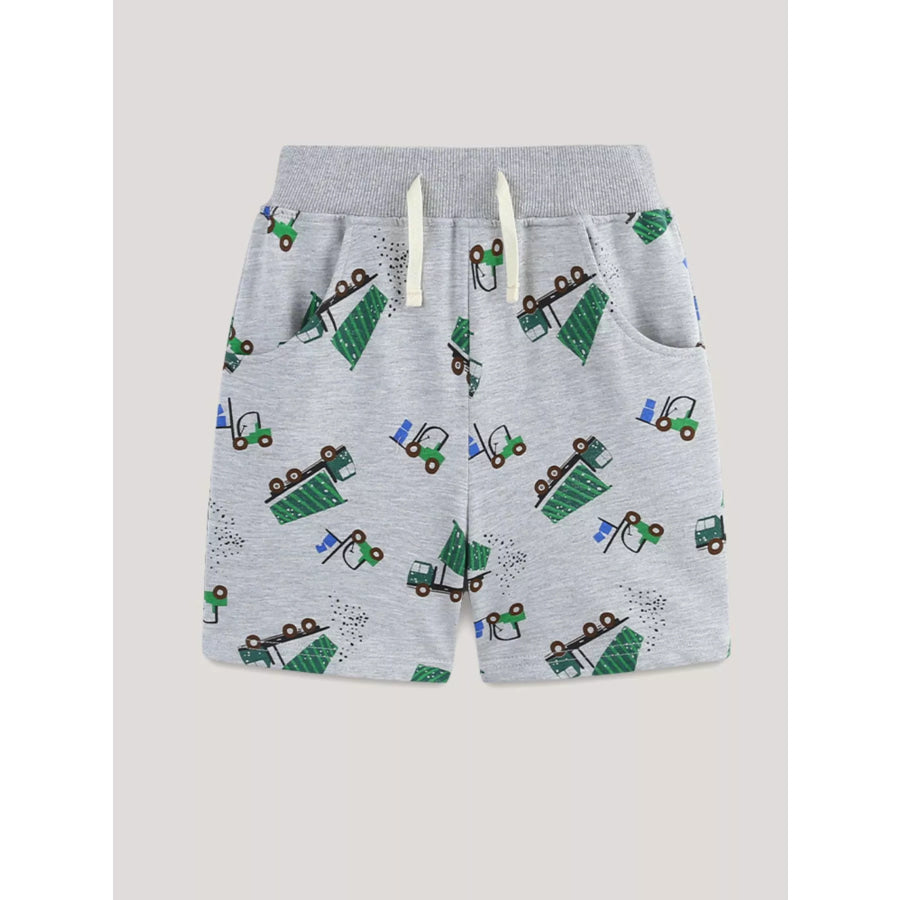Children’s Drawstring Printed Shorts Apparel and Accessories