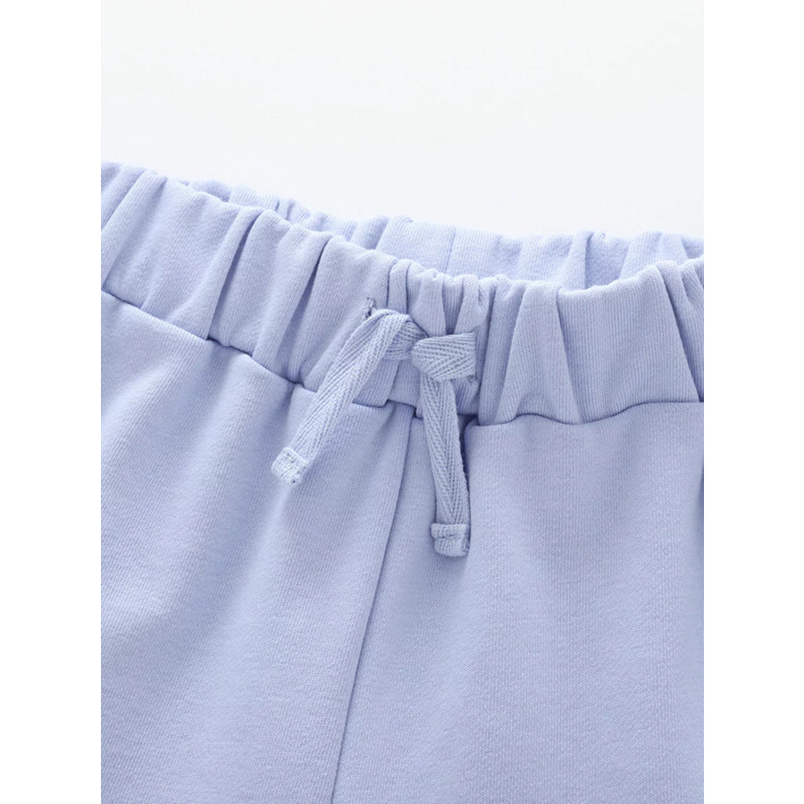 Children’s Drawstring Rainbow Patch Terry Shorts Apparel and Accessories