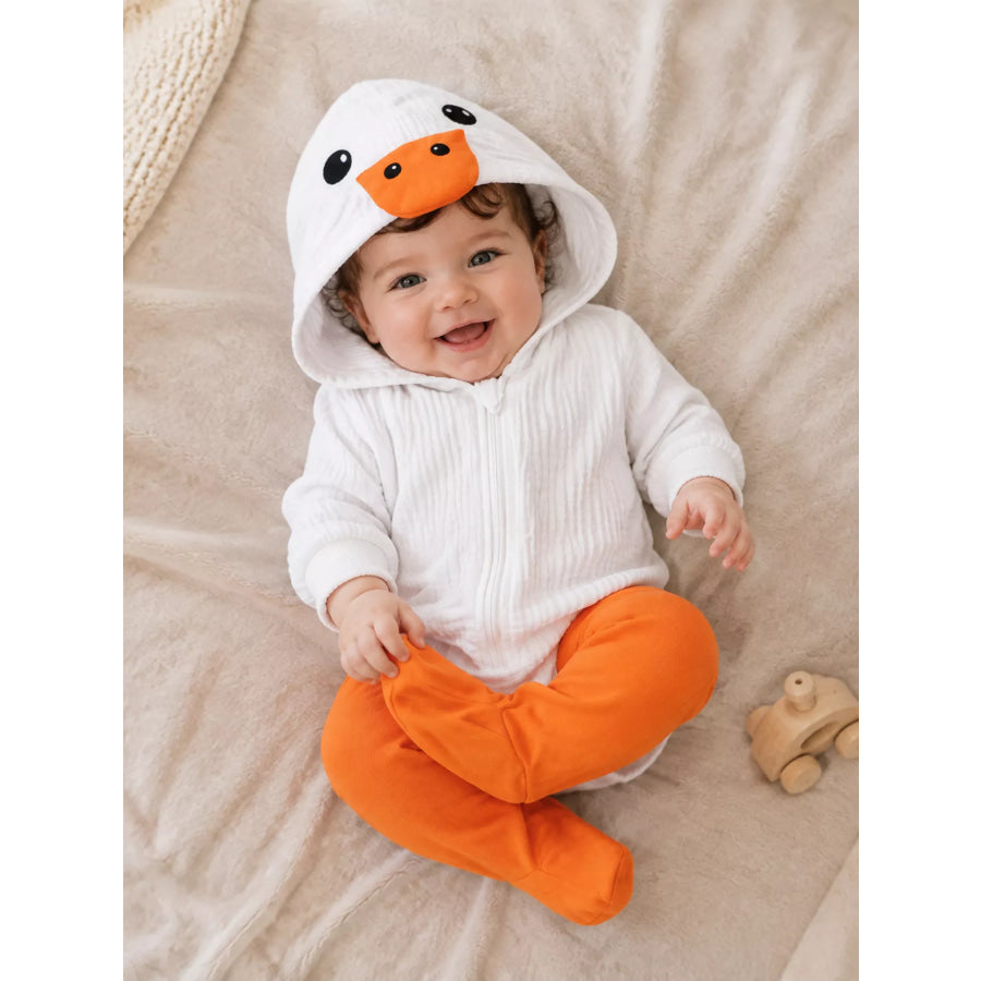 Children’s Duck Hooded Jumpsuit Apparel and Accessories