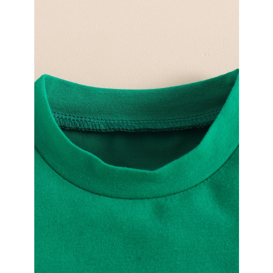 Children’s Duck Round Neck Tee and Shorts Set Apparel and Accessories