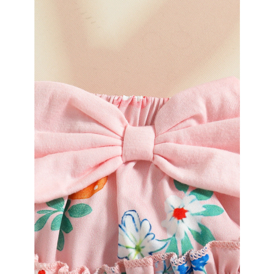 Children’s Easter Bunny Long Sleeve Bodysuit and Pants Set with Headband Apparel and Accessories