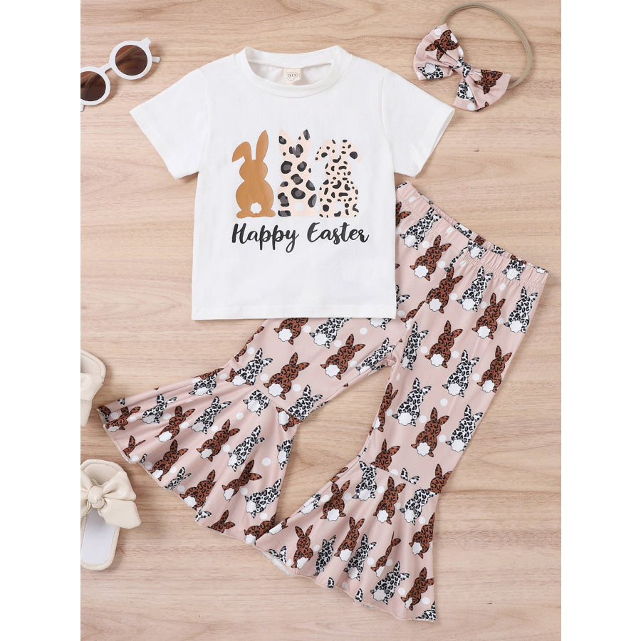 Children’s Easter Bunny Top and Pants Set White / 2T Apparel and Accessories