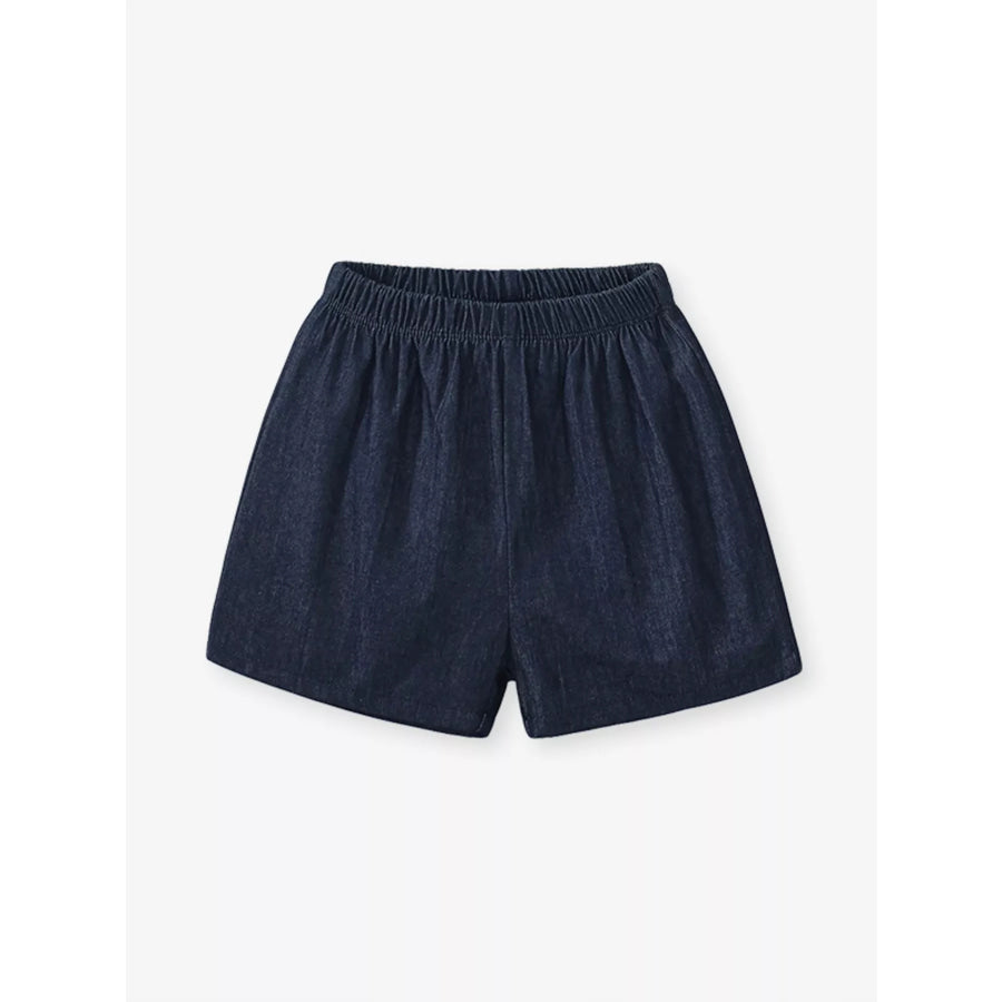 Children’s Elastic Waist Shorts Dark Navy / 2Y Apparel and Accessories
