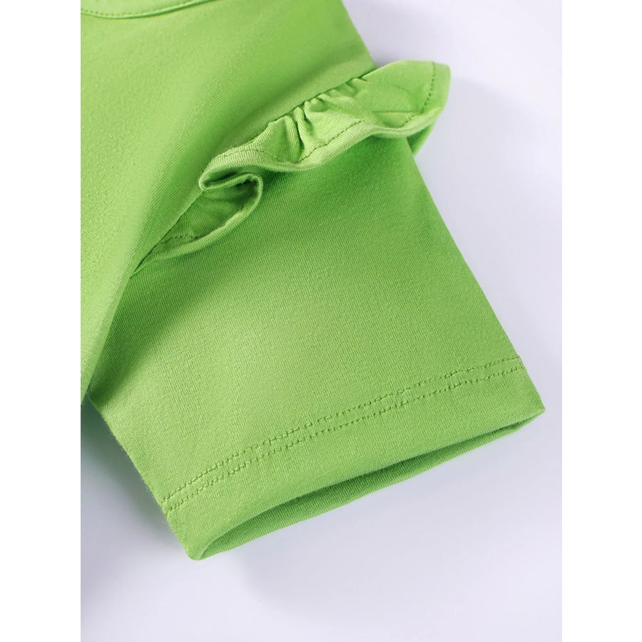 Children’s Elephant Ruffle Sleeve Dress Apparel and Accessories