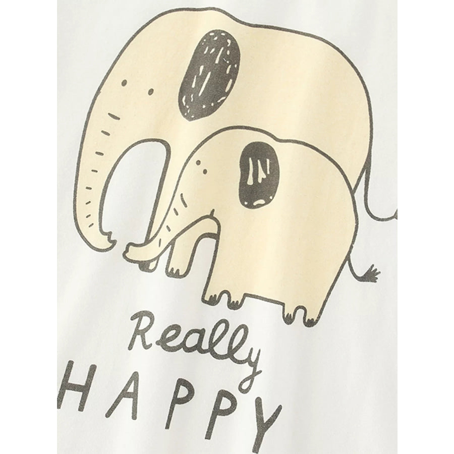 Children’s Elephant Short Sleeve Tee and Shorts Set Apparel and Accessories