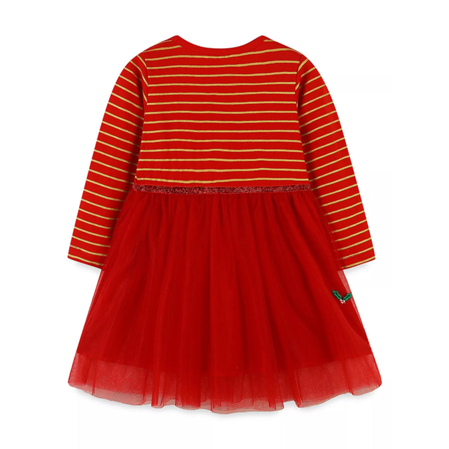Children’s Elk Embroidered Tulle Dress Apparel and Accessories