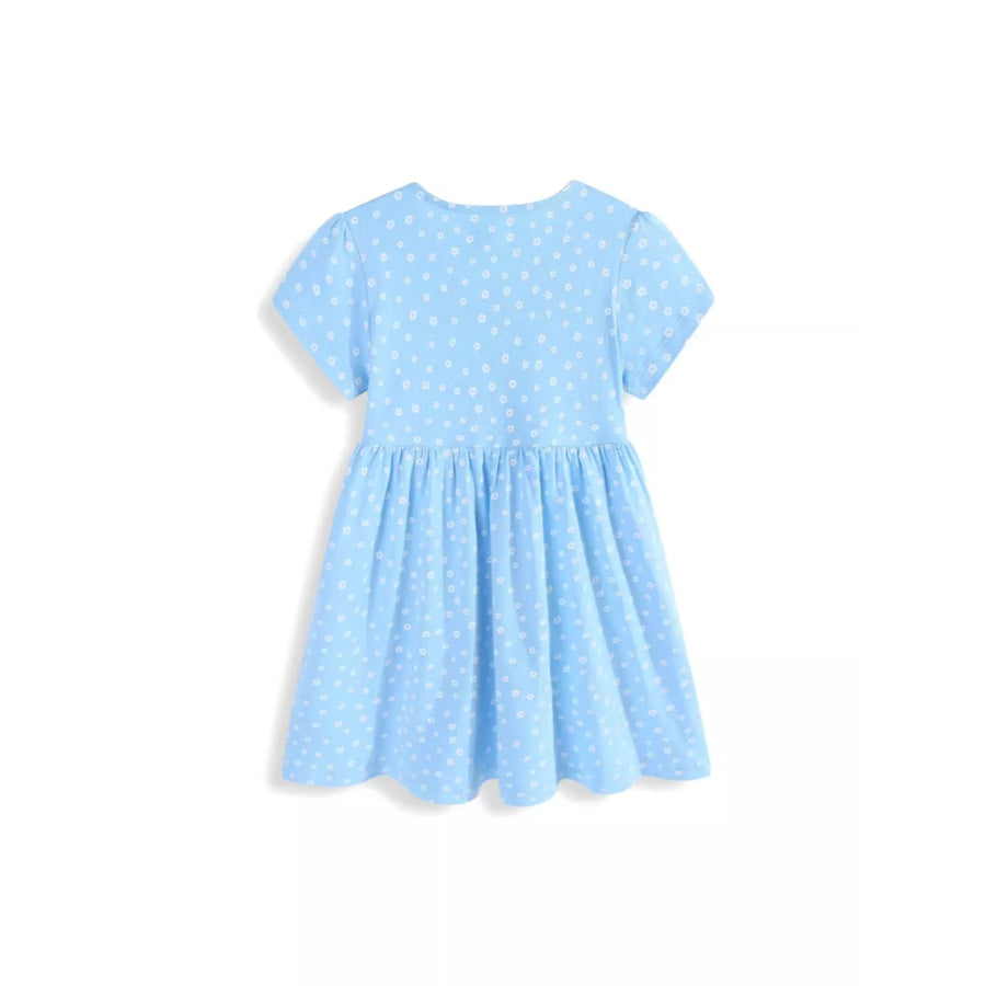 Children’s Embroidered Floral Short Sleeve Dress Apparel and Accessories