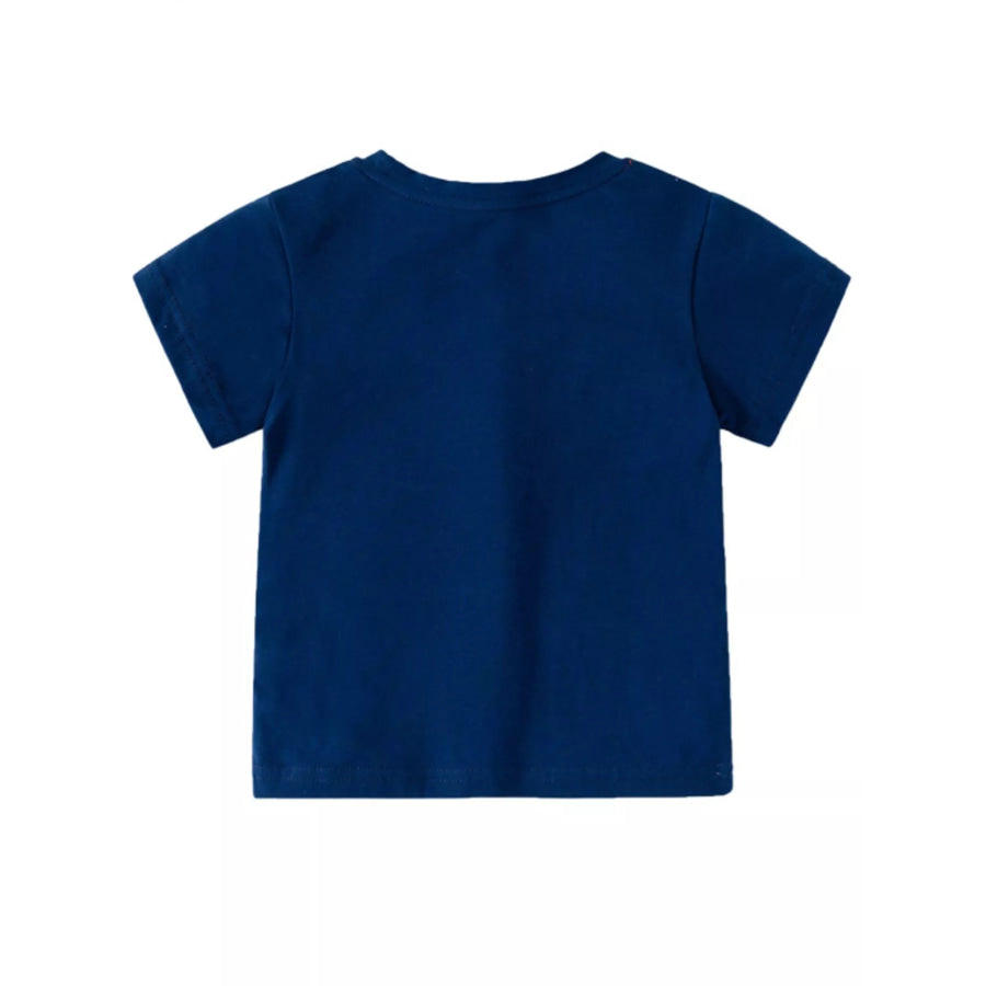 Children’s Embroidered Goat Round Neck Tee Apparel and Accessories
