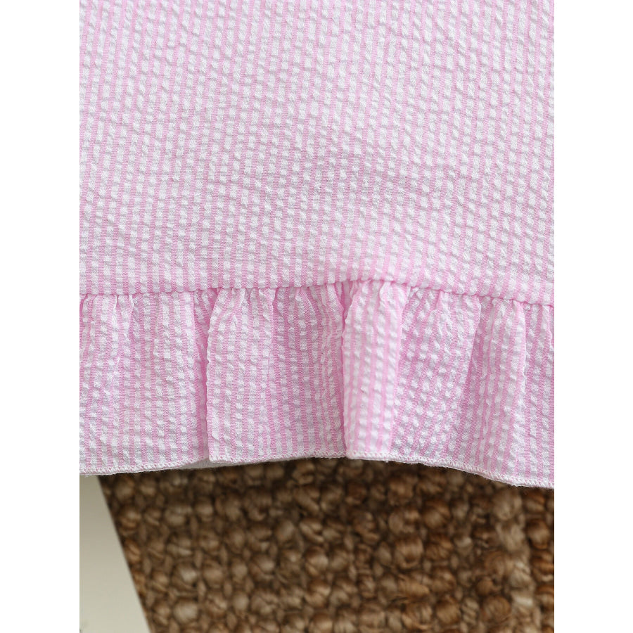 Children’s Embroidered Golf Theme Ruffle Hem Dress Apparel and Accessories