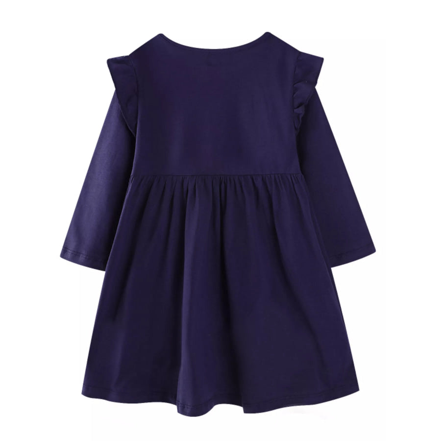 Children’s Embroidered Long Sleeve Casual Dress Apparel and Accessories
