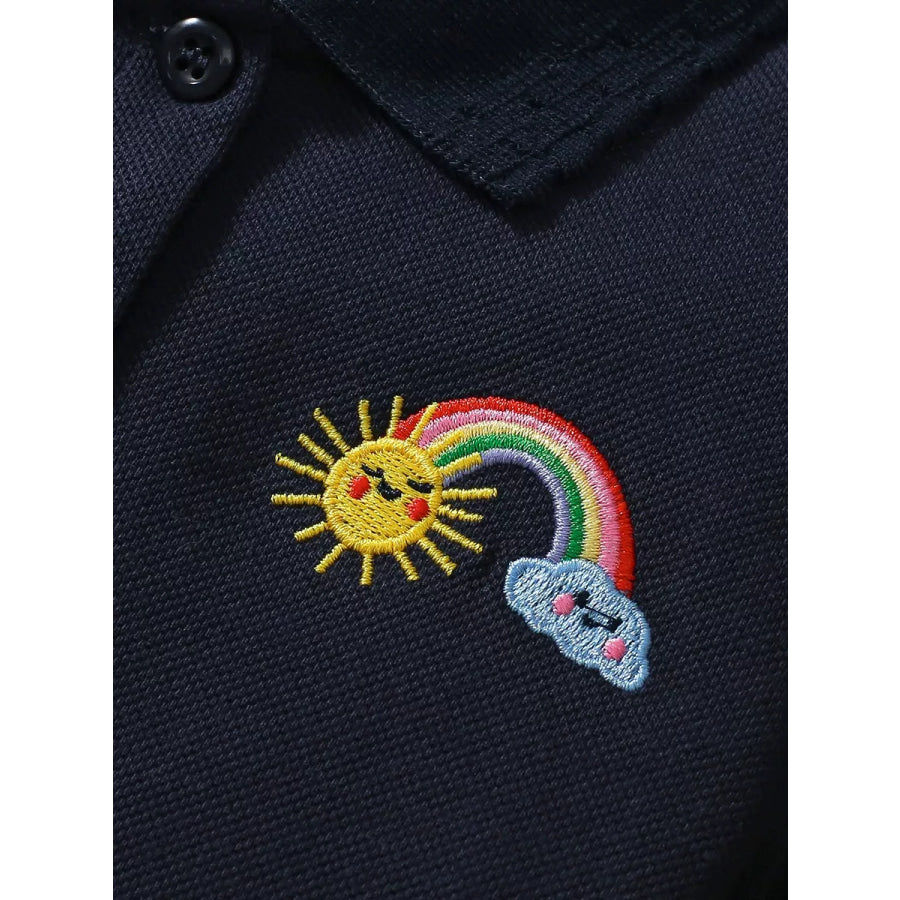 Children’s Embroidered Rainbow Polo Dress Apparel and Accessories