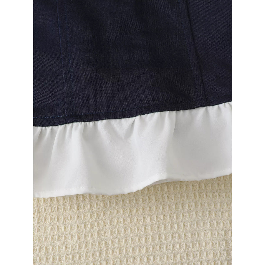 Children’s Embroidered Ruffled Hem Polo Dress Apparel and Accessories