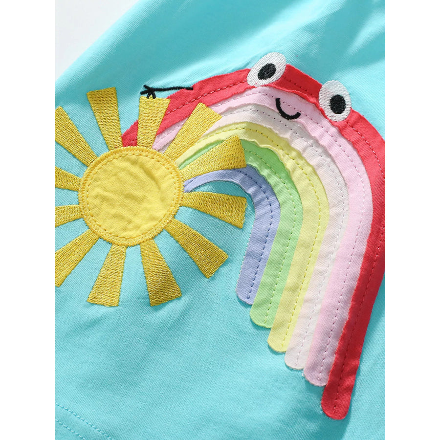 Children’s Embroidered Short Sleeve Dress Apparel and Accessories