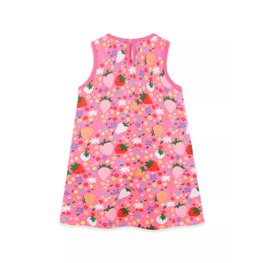 Children’s Embroidered Strawberry Print Sleeveless Dress Apparel and Accessories
