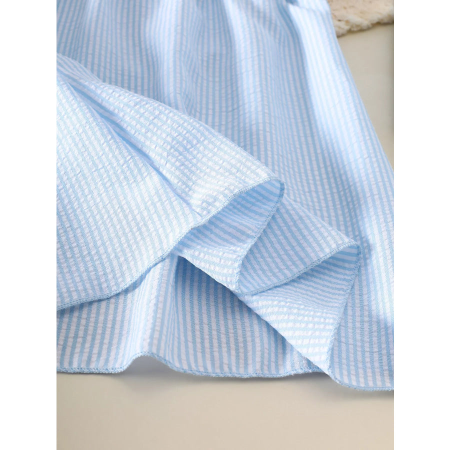 Children’s Embroidered Striped Dress Apparel and Accessories