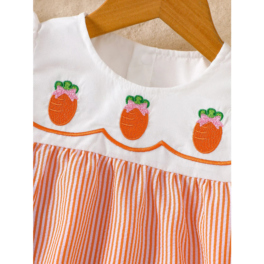 Children’s Embroidered Striped Dress Apparel and Accessories