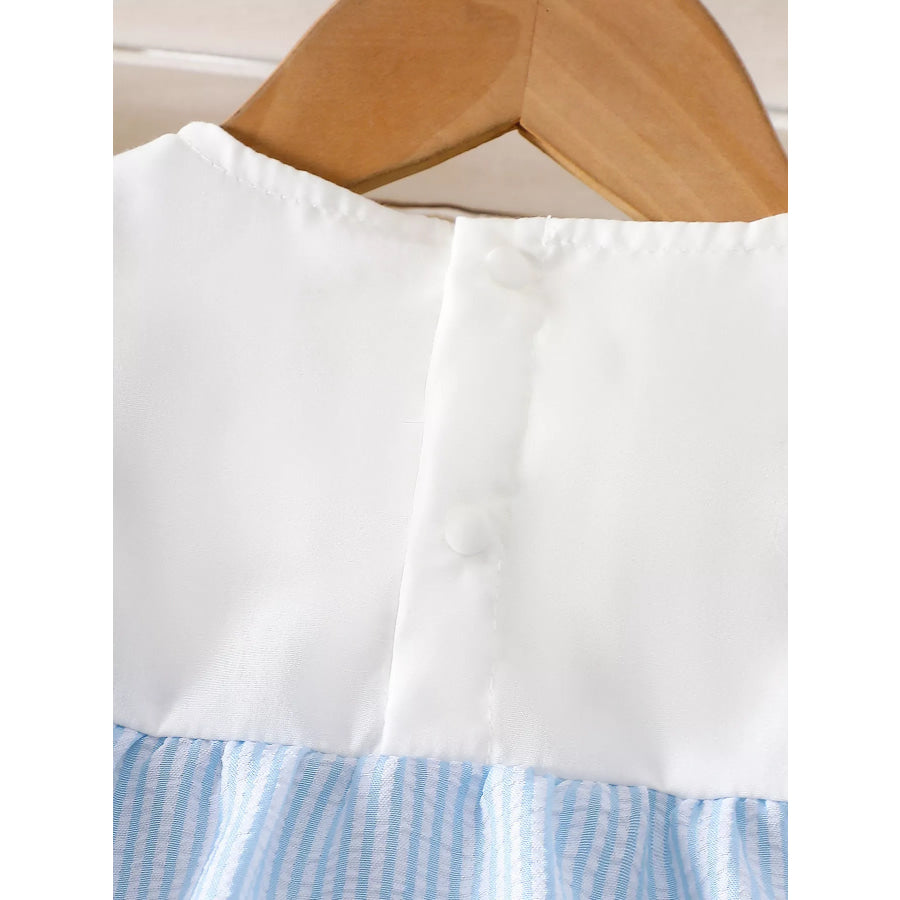 Children’s Embroidered Striped Dress Apparel and Accessories