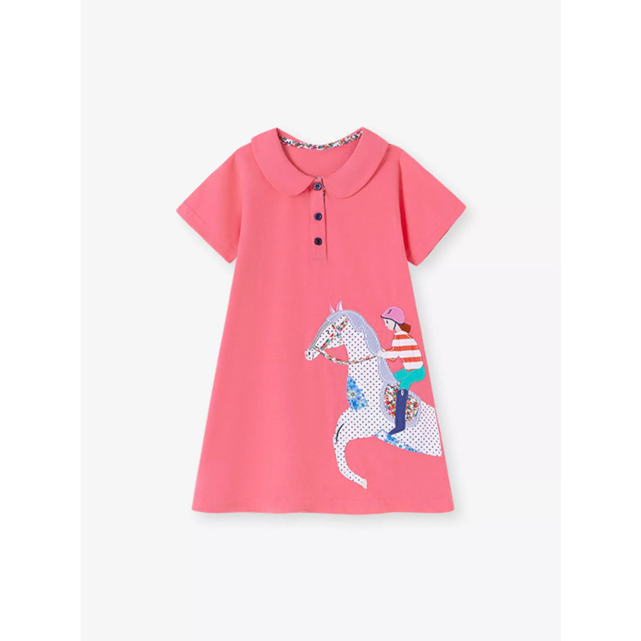 Children’s Equestrian Short Sleeve Polo Dress Apparel and Accessories