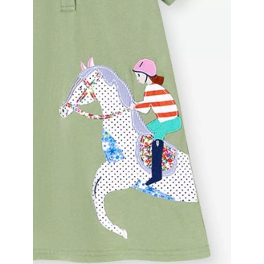 Children’s Equestrian Short Sleeve Polo Dress Apparel and Accessories